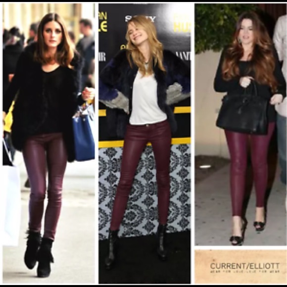 Current/Elliott Stiletto Stretch Leather Pants size 24 - Picture 8 of 8